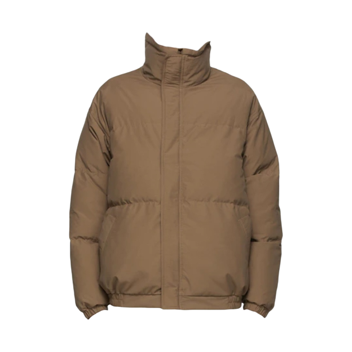 에센셜 퍼퍼 자켓 브라운/레인 드럼 - 에센스 한정(Essentials Puffer Jacket Brown/Rain Drum - Ssense Exclusive) - 1