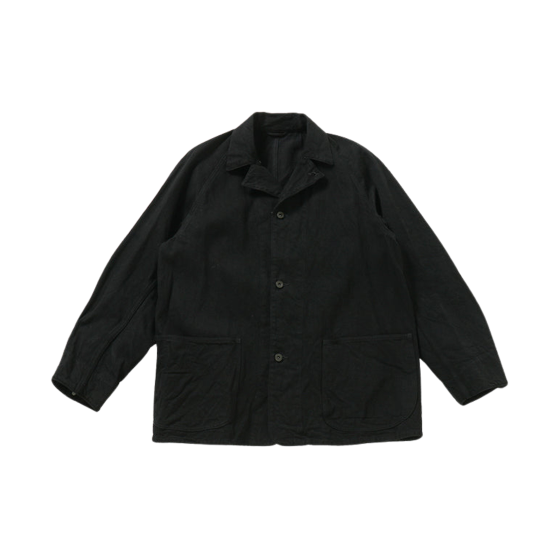 코모리 데님 워크 자켓 블랙 - 25SS(Comoli Denim Work Jacket Black - 25SS)