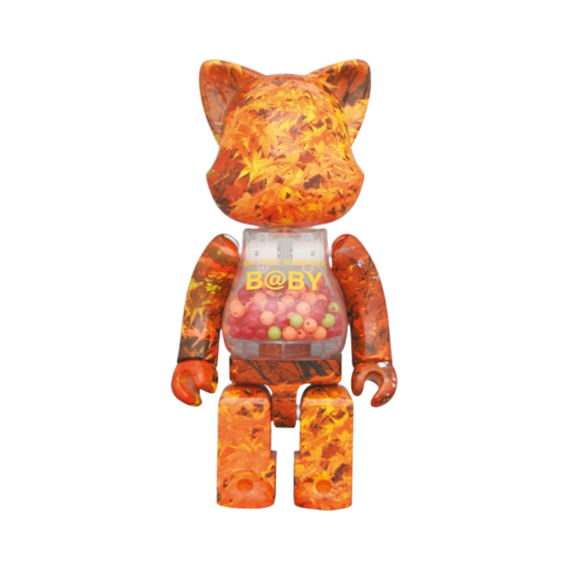 베어브릭 마이 퍼스트 래브릭 베이비 오텀 리브스 버전 100% & 400% 세트(Bearbrick My First Nyabrick Baby Autumn Leaves Ver. 100% & 400% Set) - 3