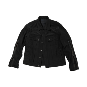 ETCE Zipper Trucker Jacket Black