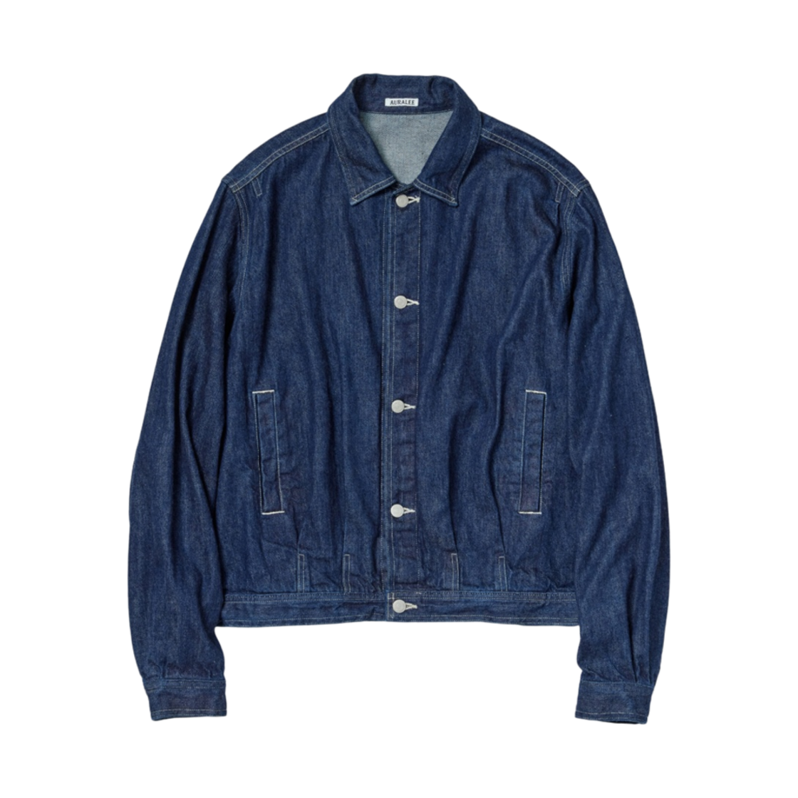 오라리 셀비지 라이트 데님 블루종 인디고 - 22SS(Auralee Selvedge Light Denim Blouson Indigo - 22SS) - 1