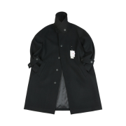 Undermycar Majanne Multi Button Oversized Wool Coat Black Oyster - 21FW