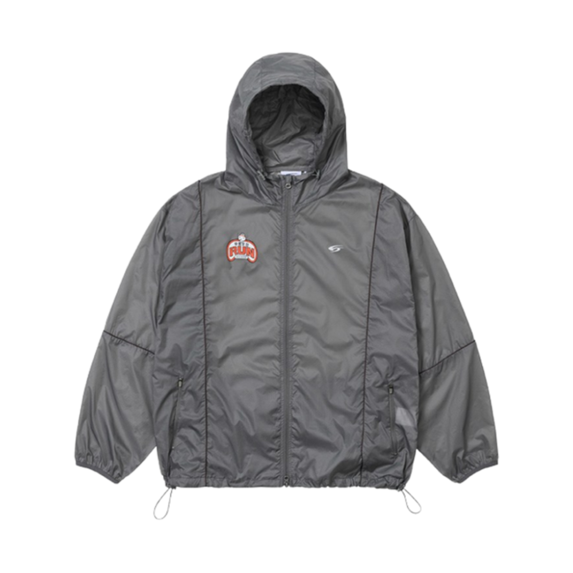 에프씨엠엠 x 무한도전 런 립스탑 윈드브레이커 그레이(Fcmm x Infinite Challenge Run Ripstop Windbreaker Grey)