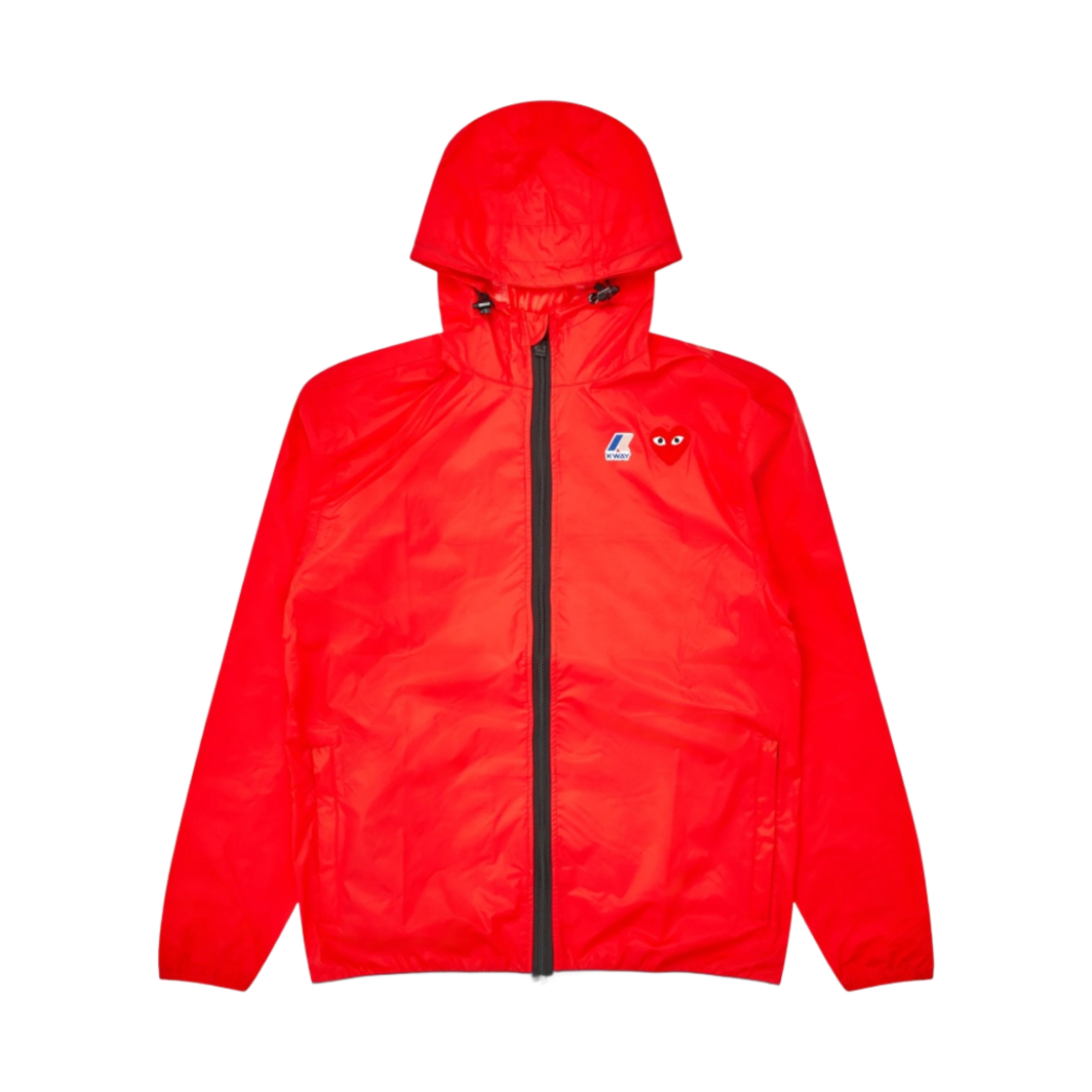 AZ-J501-051-2 Play Comme des Garcons x K-Way Full Zip Jacket Red
