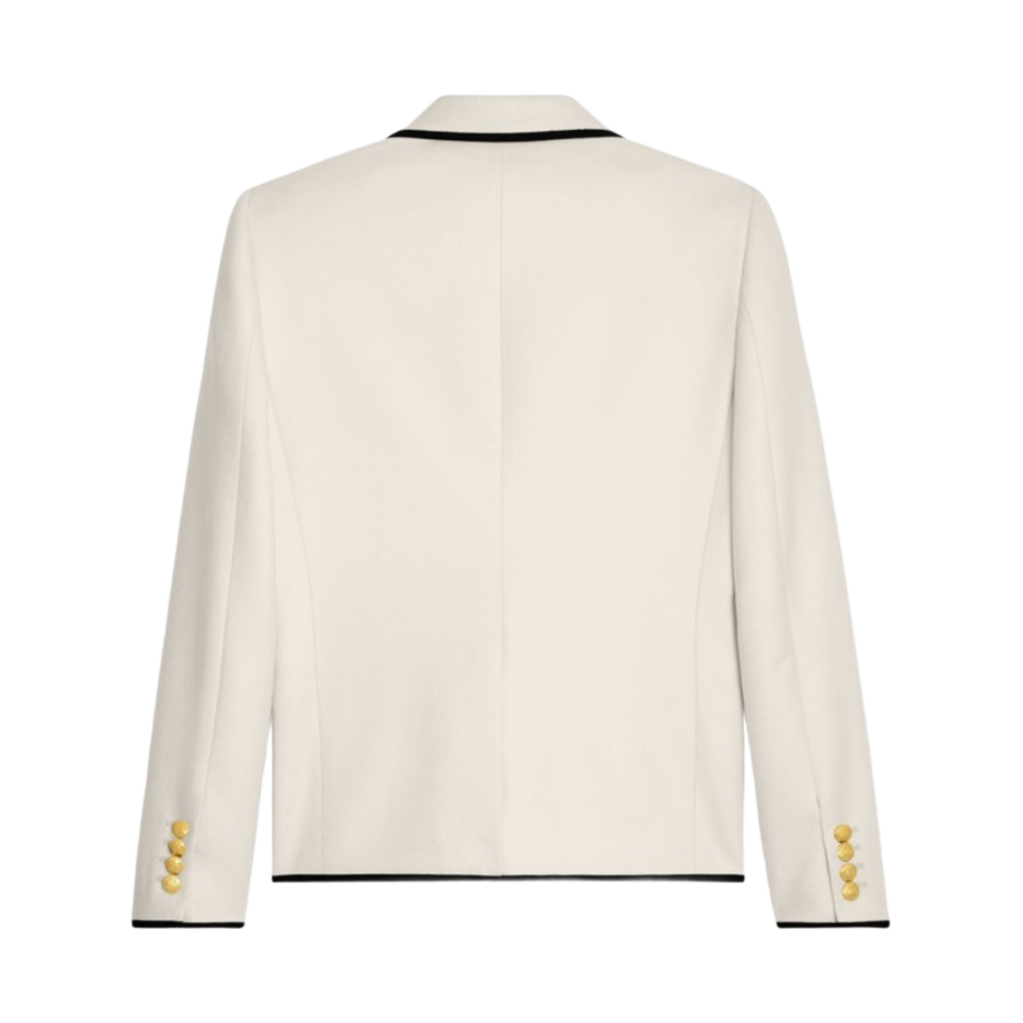 (W) 셀린느 숏 자켓 캐시미어 플란넬 오프 화이트((W) Celine Short Jacket in Cashmere Flannel Off White) - 2