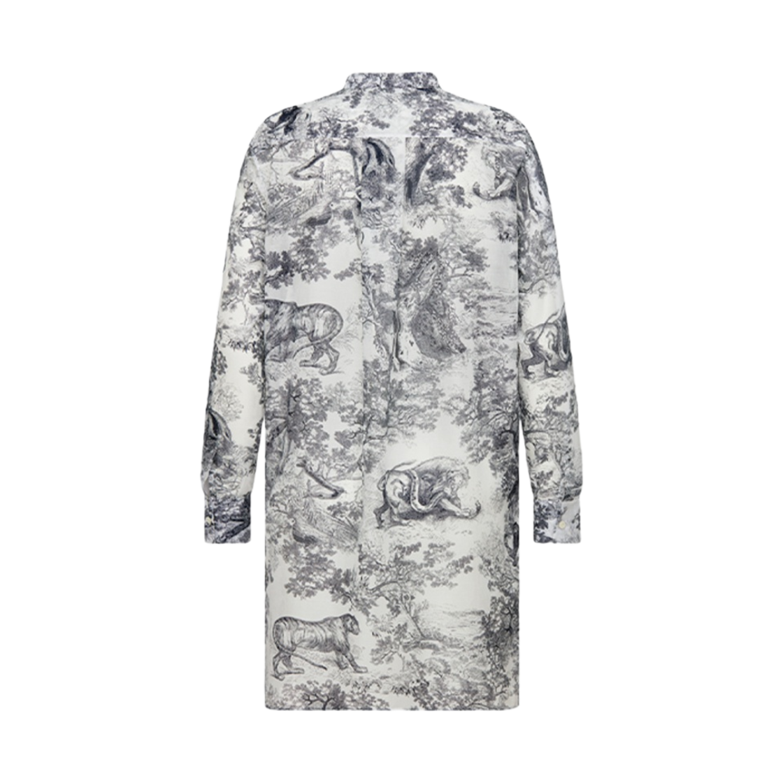 (W) 디올 롱 블라우스 화이트 보일((W) Dior Long Blouse White Voile) - 2