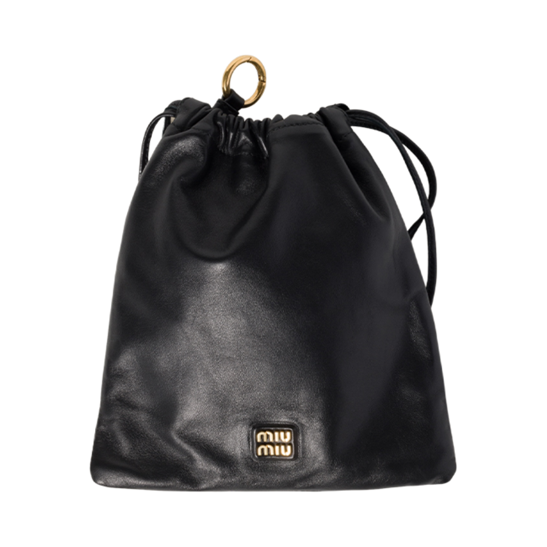 미우 미우 나파 레더 파우치 블랙