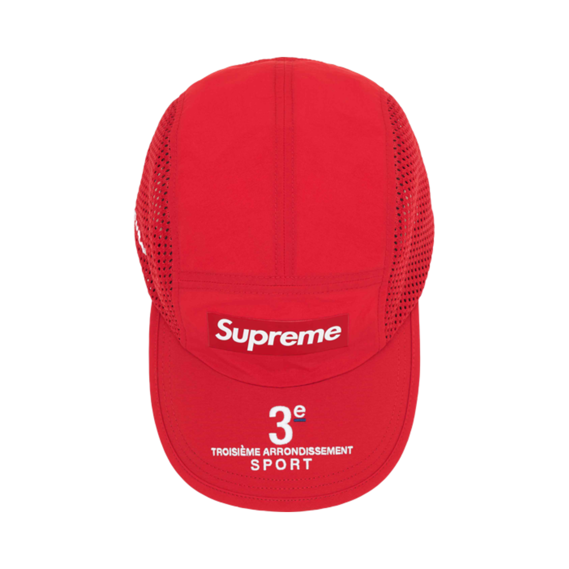 슈프림 메쉬 사이드 패널 캠프캡 레드 - 24SS | Supreme | KREAM