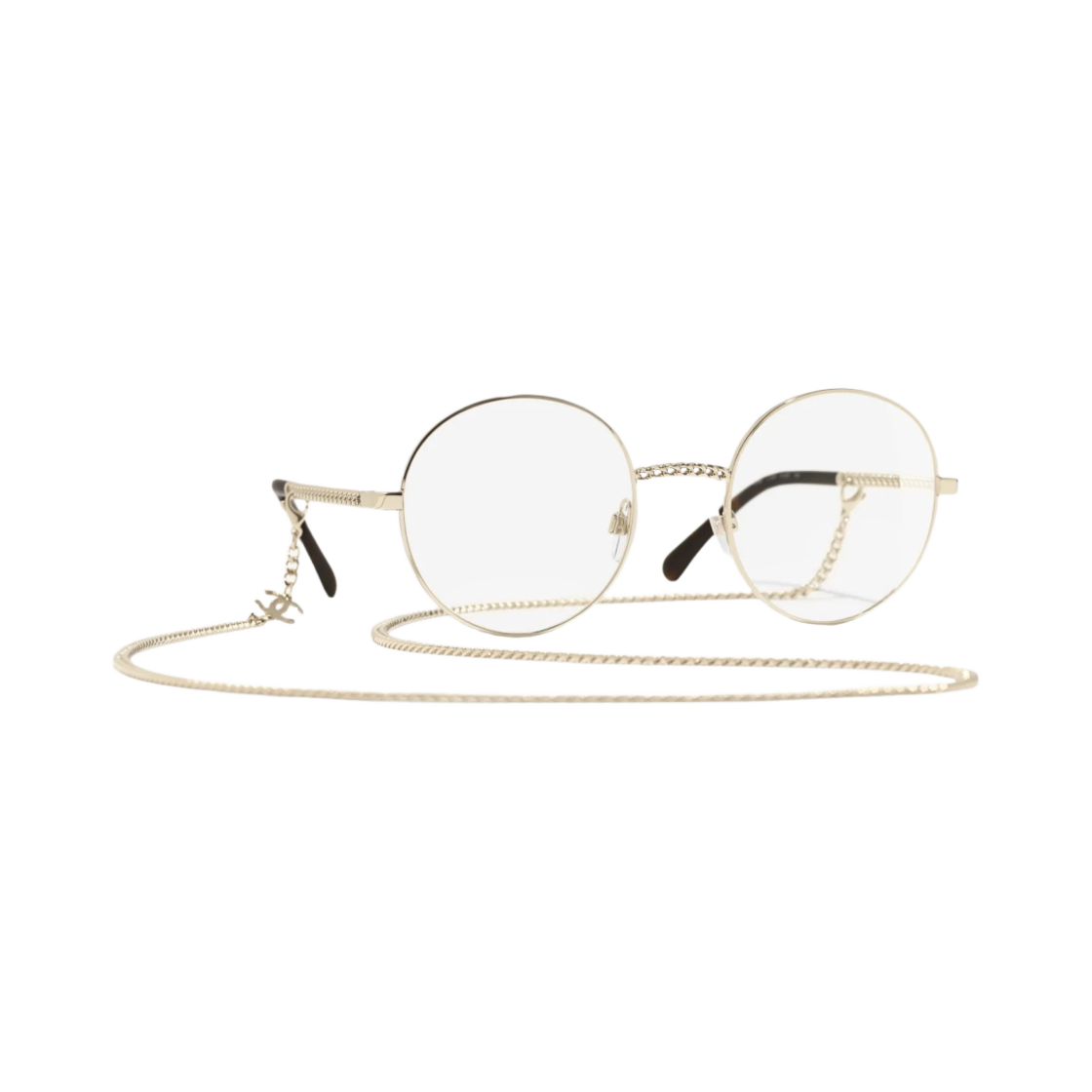 샤넬 프레임 메탈 & 골드(Chanel Round Eyeglasses Metal & Gold) - 2