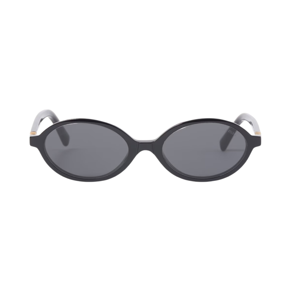 (W) 미우 미우 리가드 선글라스 슬레이트 그레이 렌즈 블랙 아세테이트 얼터너티브 핏((W) Miu Miu Regard sunglasses Slate Gray Lenses Black Acetate Alternative fit)