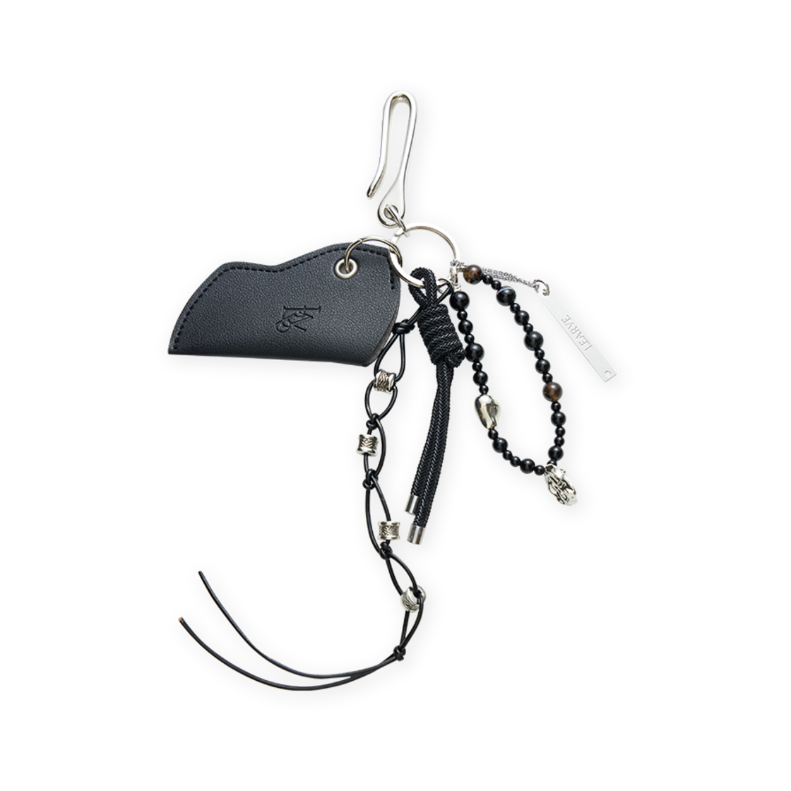 LE7SAC11-BK LEARVE Monorelic Keyring