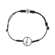Peaceminusone String Bracelet #5 Black