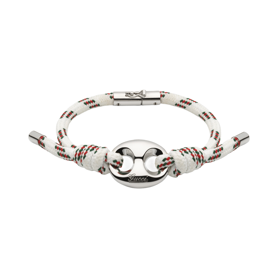 구찌 마리나 체인 패브릭 브레이슬릿 화이트 멀티컬러(Gucci Marina Chain Fabric Bracelet White Multicolor) - 1