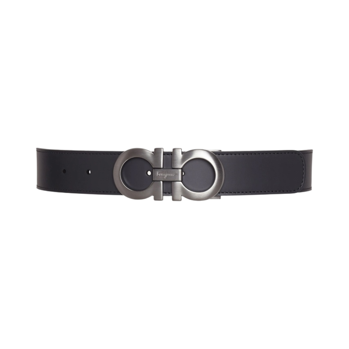 페라가모 리버시블 어드저스터블 간치니 벨트 블랙 다크 브라운(Ferragamo Reversible and Adjustable Gancini Belt Black Dark Brown)