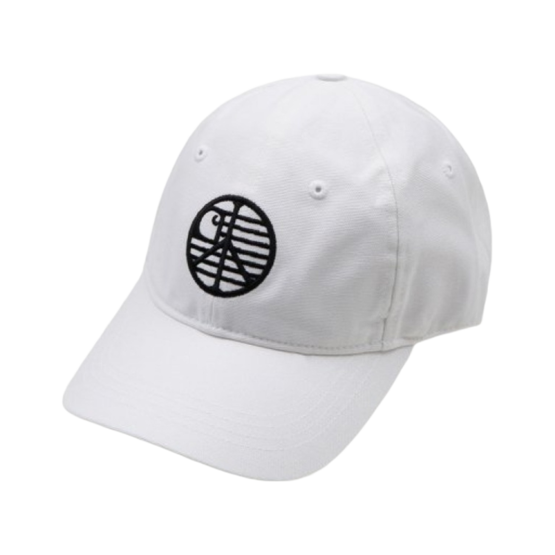 칼하트 WIP 인시그니아 캡 화이트 블랙(Carhartt WIP Insignia Cap White Black)