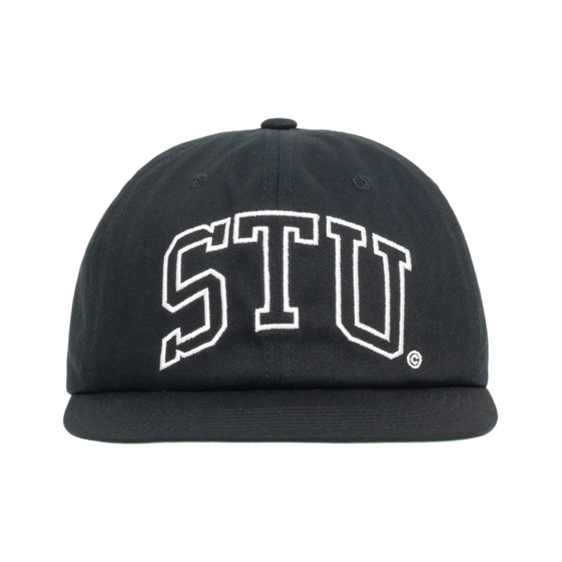 스투시 스투 아치 스트랩백 캡 쉐도우 블랙(Stussy Stu Arch Strapback Cap Shadow Black)
