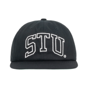 Stussy Stu Arch Strapback Cap Shadow Black