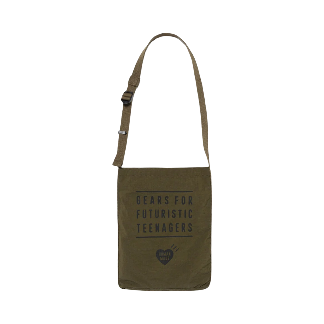 휴먼 메이드 밀리터리 숄더백 올리브 드랩