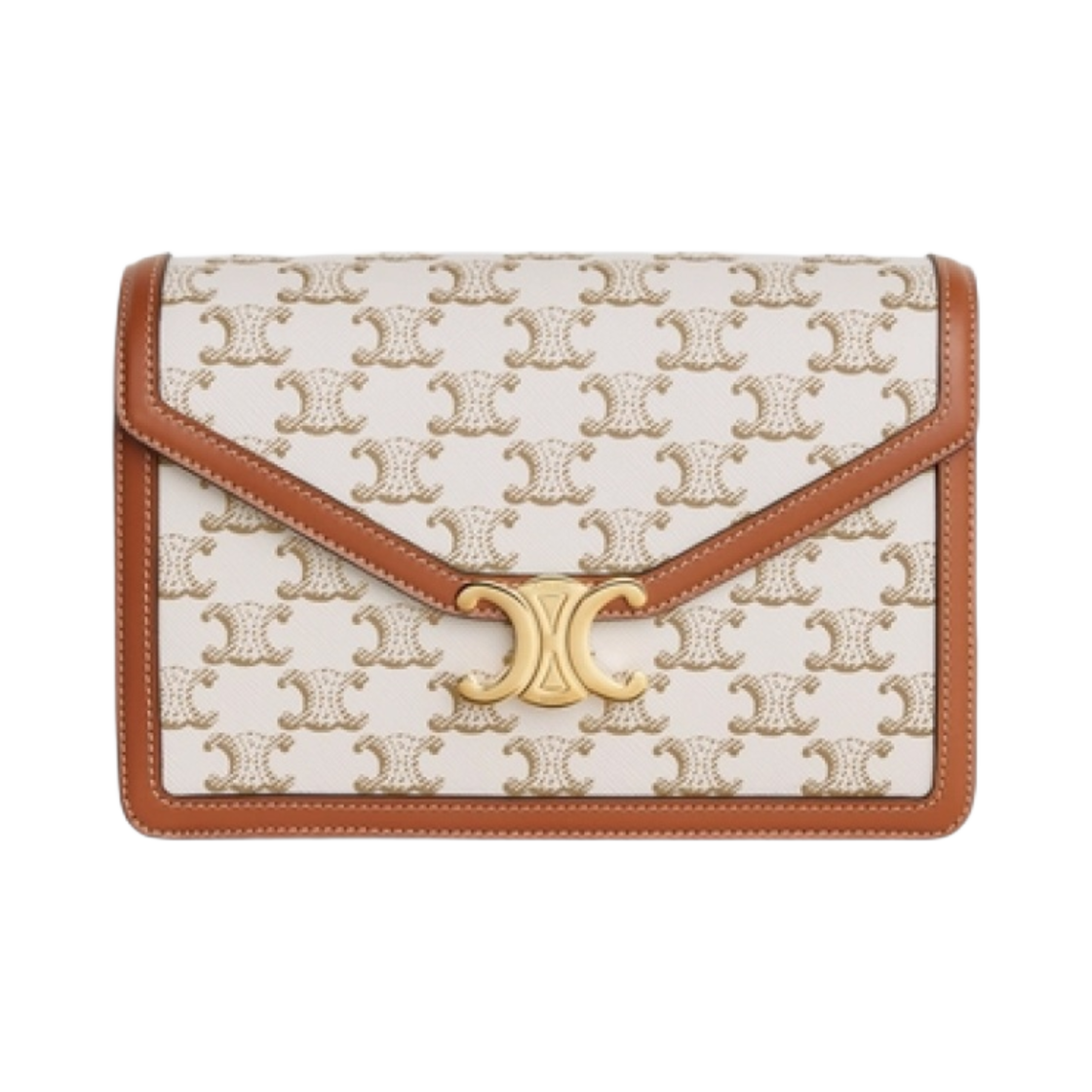 셀린느 엔벨로프 백 트리옹프 캔버스 카프스킨 화이트(Celine Enveloppe Bag in Triomphe Canvas Calfskin White) - 1