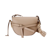 Loewe Small Gate Bag In Soft Calfskin and Jacquard Sand