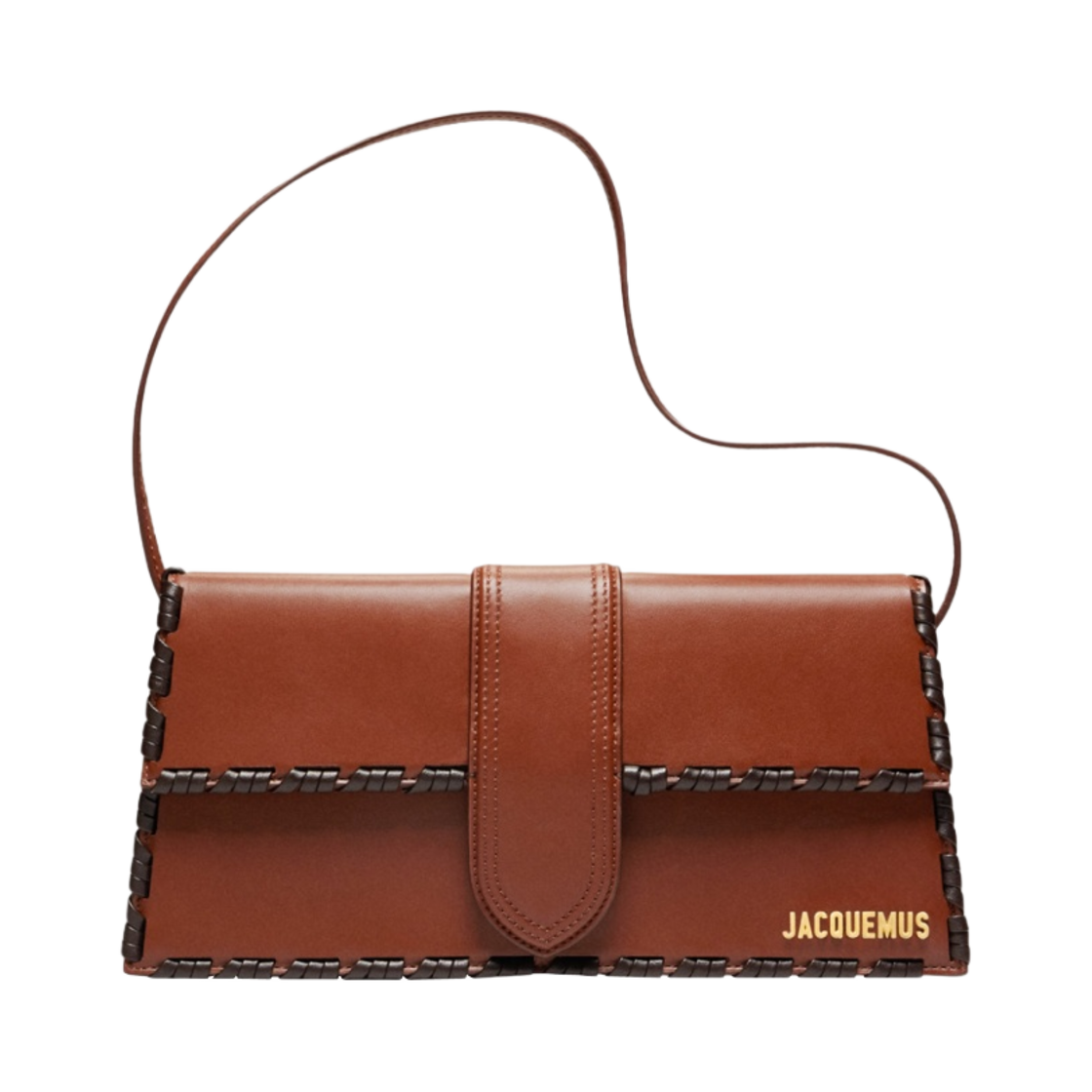 자크뮈스 르 밤비노 롱 라셋 롱 레이스드 플랩 백 브라운(Jacquemus Le Bambino Long Lacet Long Laced Flap Bag Brown) - 1