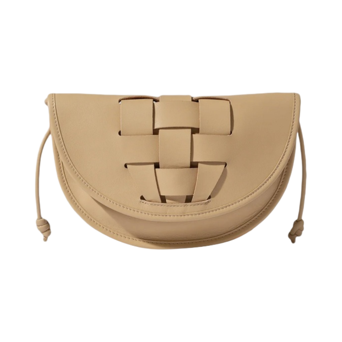 헤레우 루나 인터우븐 프론트 디테일 크로스바디백 베이지(Hereu Lluna Interwoven Front Detail Crossbody Bag Beige)