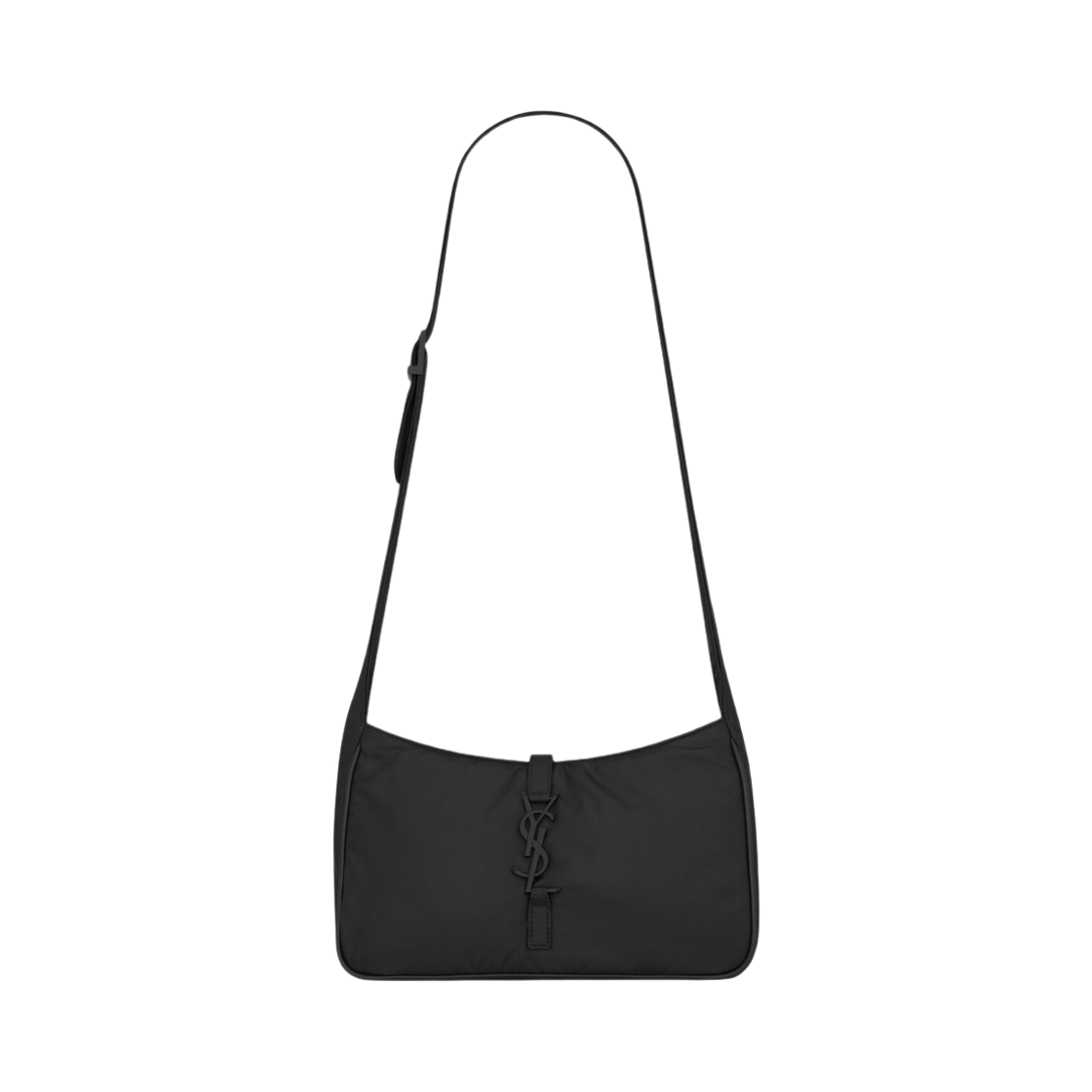 생로랑 에코닐 재생 나일론 르 5 아 7 크로스바디백 블랙(Saint Laurent Le 5 A 7 Crossbody Bag in Econyl Regenerated Nylon Black) - 1
