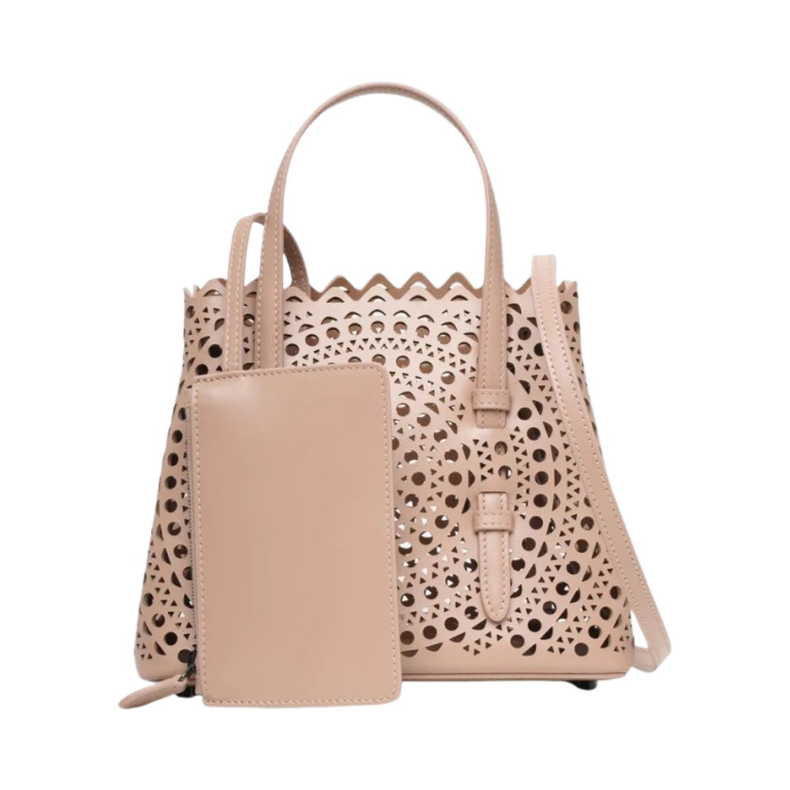 알라이아 뉴 비엔 럭스 카프스킨 미나 20 백 세이블(Alaia Mina 20 Bag in New Vienne Lux Calfskin Sable) - 3