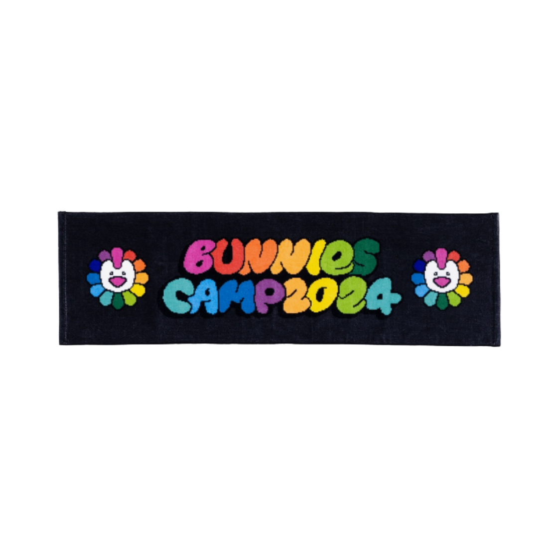 뉴진스 x 무라카미 버니즈 캠프 2024 도쿄돔 타월 블랙(Newjeans x Murakami Bunnies Camp 2024 Tokyo Dome Towel Black)
