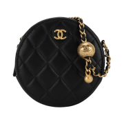 Chanel Clutch with Chain Lambskin & Gold Black