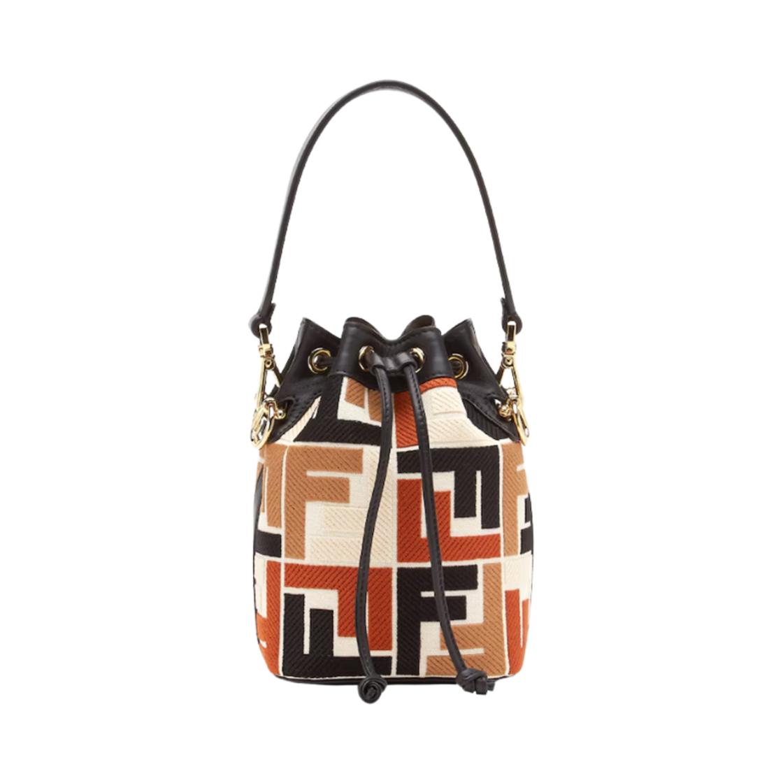 펜디 몬트레조 FF 자수 캔버스 미니백 멀티컬러(Fendi Mon Tresor Canvas Mini Bag With FF Embroidery Multicolor) - 1