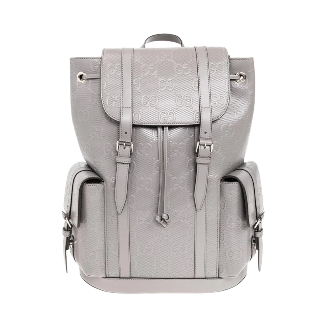 구찌 GG 엠보스 테니스 백팩 그레이 레더(Gucci GG Embossed Tennis Backpack Grey Leather) - 1