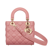 Dior Small Lady Bag My ABCDior Cannage Lambskin Light Pink