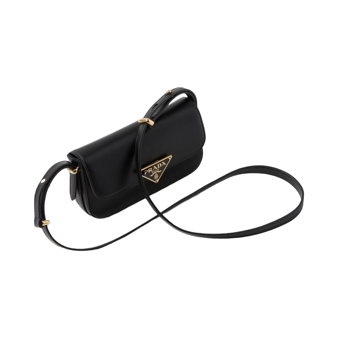 프라다 레더 숄더백 블랙(Prada Leather Shoulder Bag Black) - 2