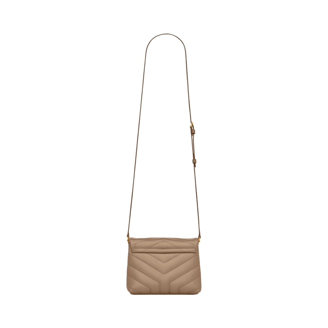 생로랑 마틀라세 Y 레더 루루 토이 스트랩백 그레이시 브라운(Saint Laurent Loulou Toy Strap Bag in Matelasse Y Leather Greyish Brown) - 3