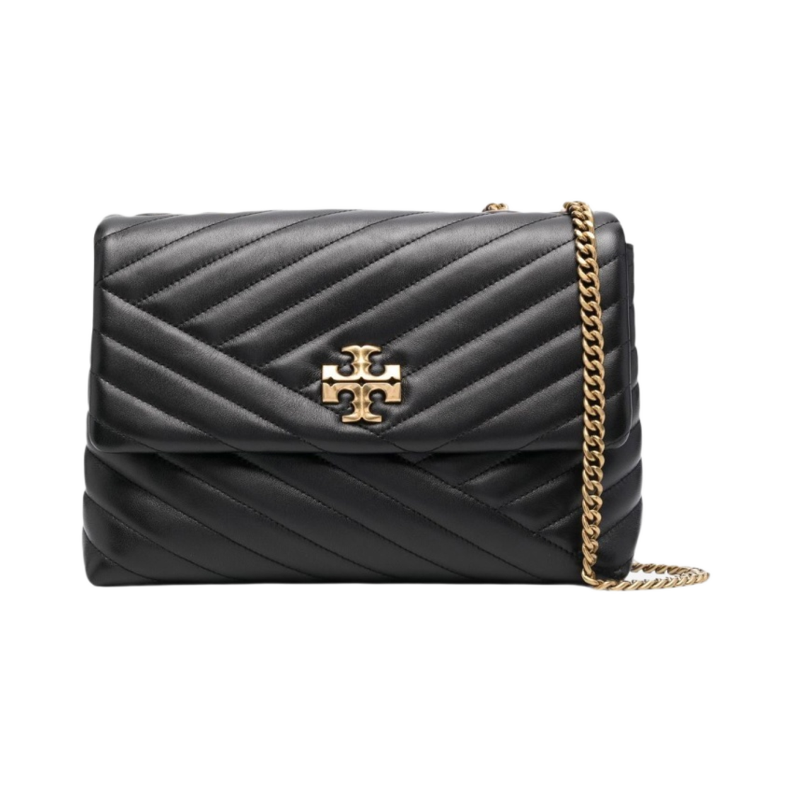 90446-001 Tory Burch Kira Chevron Convertible Shoulder Bag Black