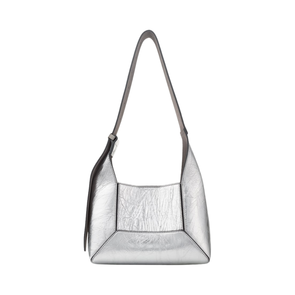 지미추 다이아몬드 호보 S 빈티지 메탈릭 레더 숄더백 실버 앤티크 실버(Jimmy Choo Diamond Hobo S Vintage Metallic Leather Shoulder Bag Silver Antique Silver) - 2