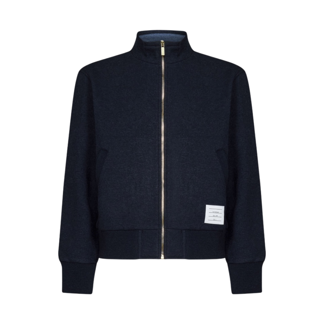 톰브라운 퍼넬 넥 집업 자켓 네이비(Thom Browne Funnel Neck Zip-Up Jacket Navy) - 1