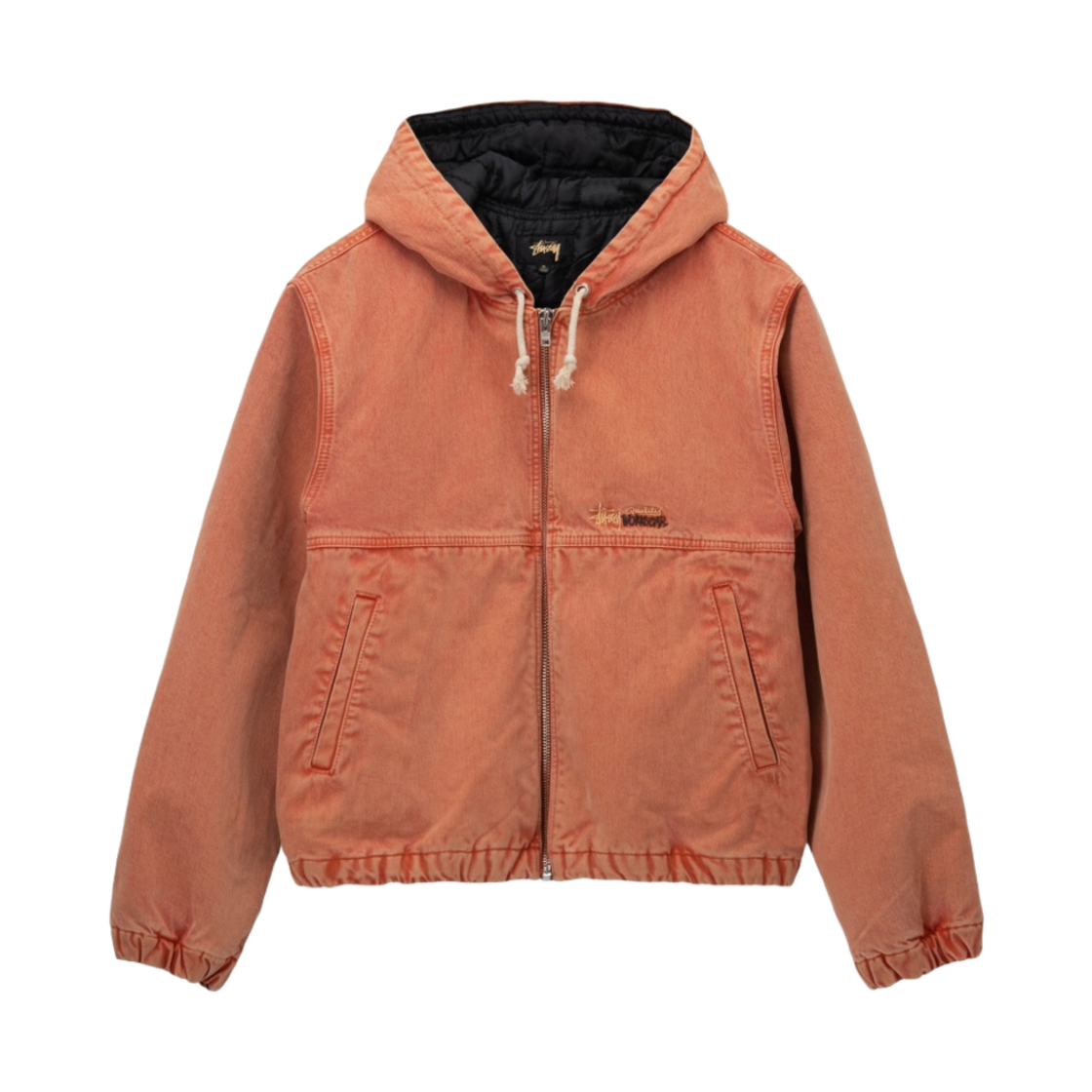 스투시 더블 다이 워크 자켓 페이디드 레드