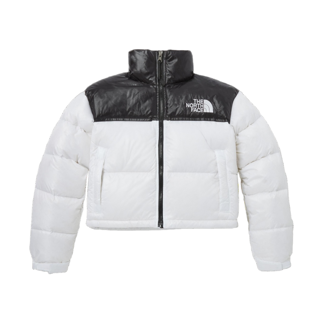 (W) 노스페이스 화이트 라벨 눕시 숏 자켓 화이트