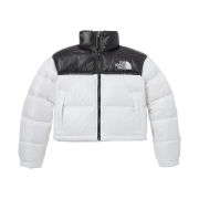 (W) The North Face White Label Nuptse Short Jacket White