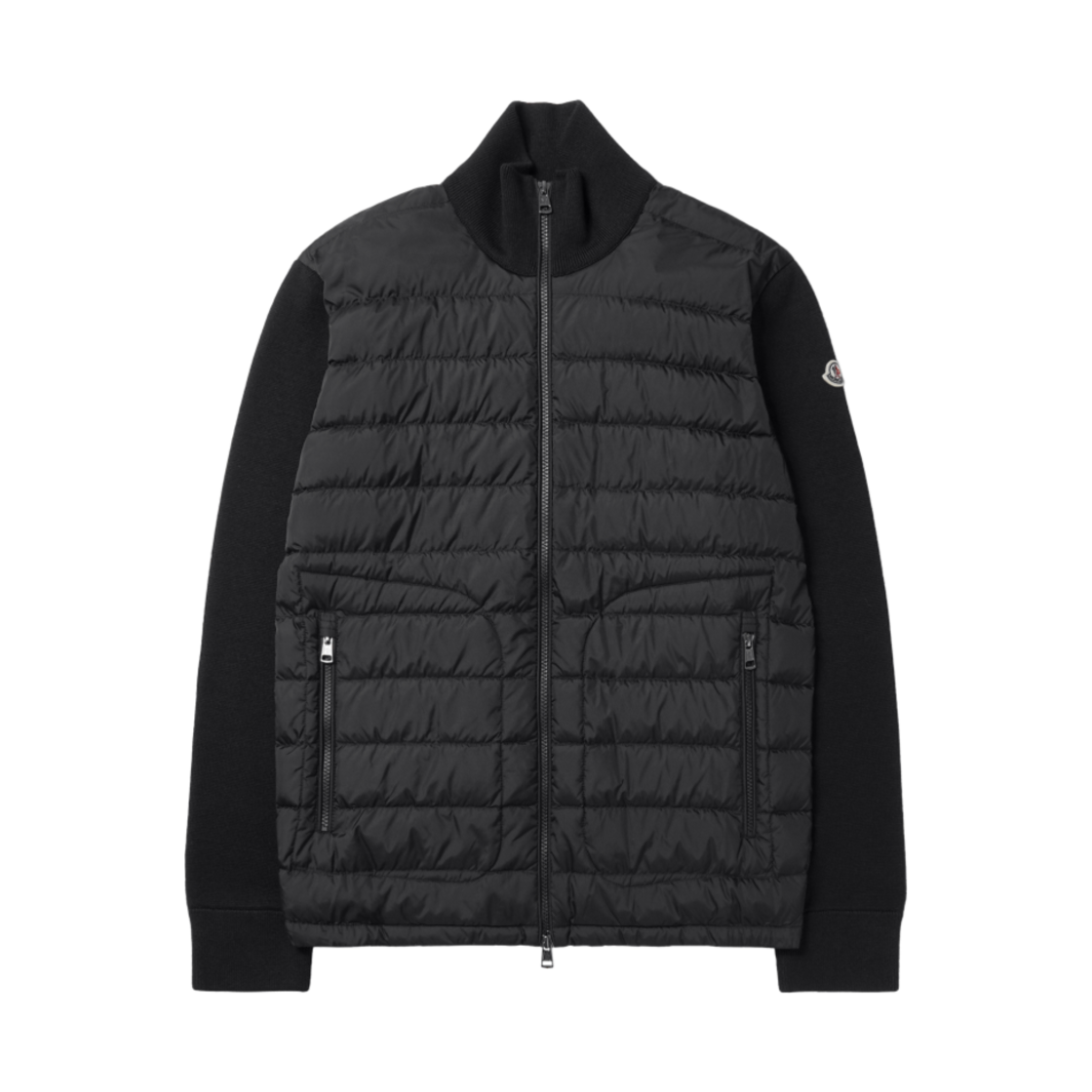 몽클레르 패딩 울 가디건 블랙 - 24FW(Moncler Padded Wool Cardigan Black - 24FW)