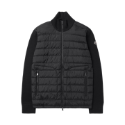 Moncler Padded Wool Cardigan Black - 24FW