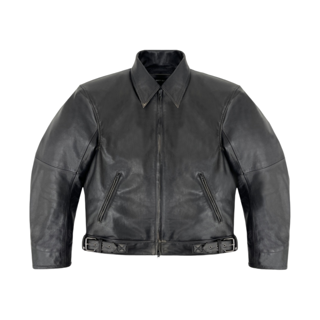 PG24SSMO01BK Project G/R Biker's Leather Jacket Black