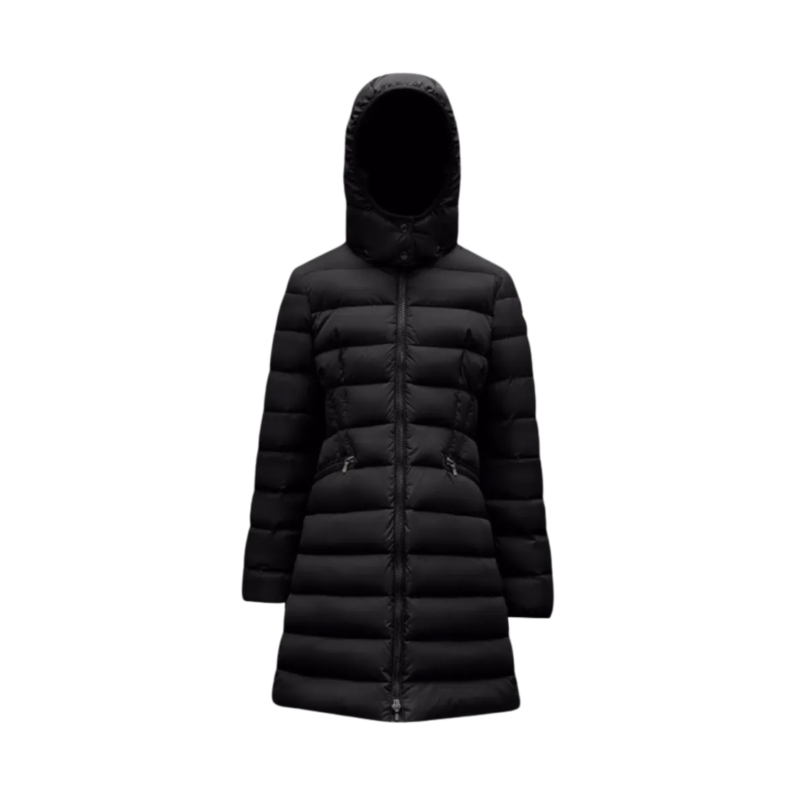 (키즈) 몽클레르 샤르팔 롱 다운 자켓 블랙 - 23FW