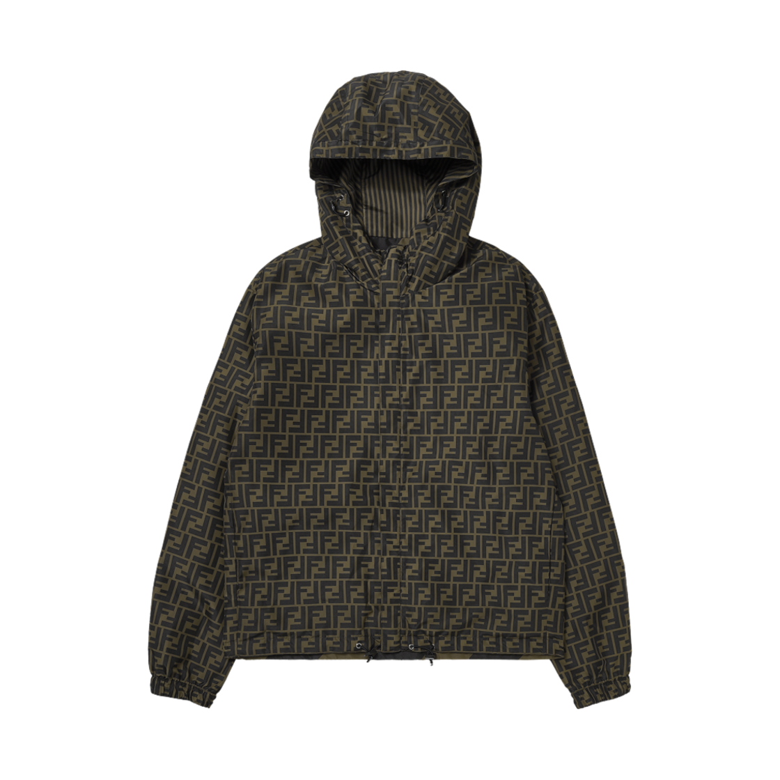 FAA615A79NF13IZ Fendi Reversible Nylon Windbreaker Blouson Brown