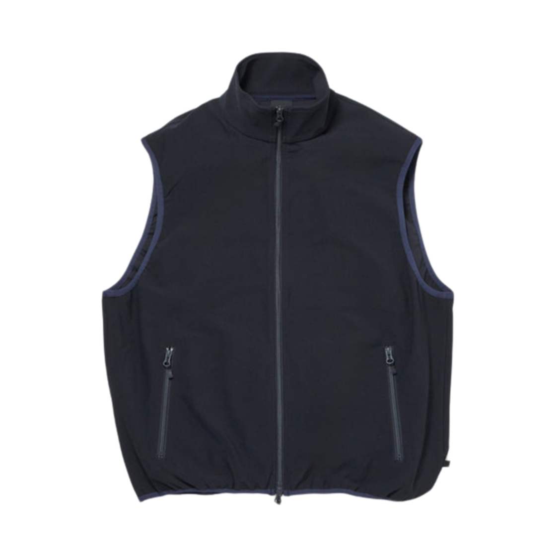BE-61024W Daiwa Pier39 Tech Flex Jersey Stand Collar Vest Navy