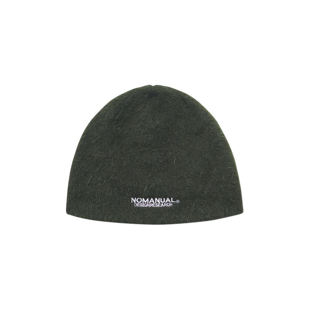 노매뉴얼 NM 헤어리 비니 카키(NOMANUAL NM Hairy Beanie Khaki)