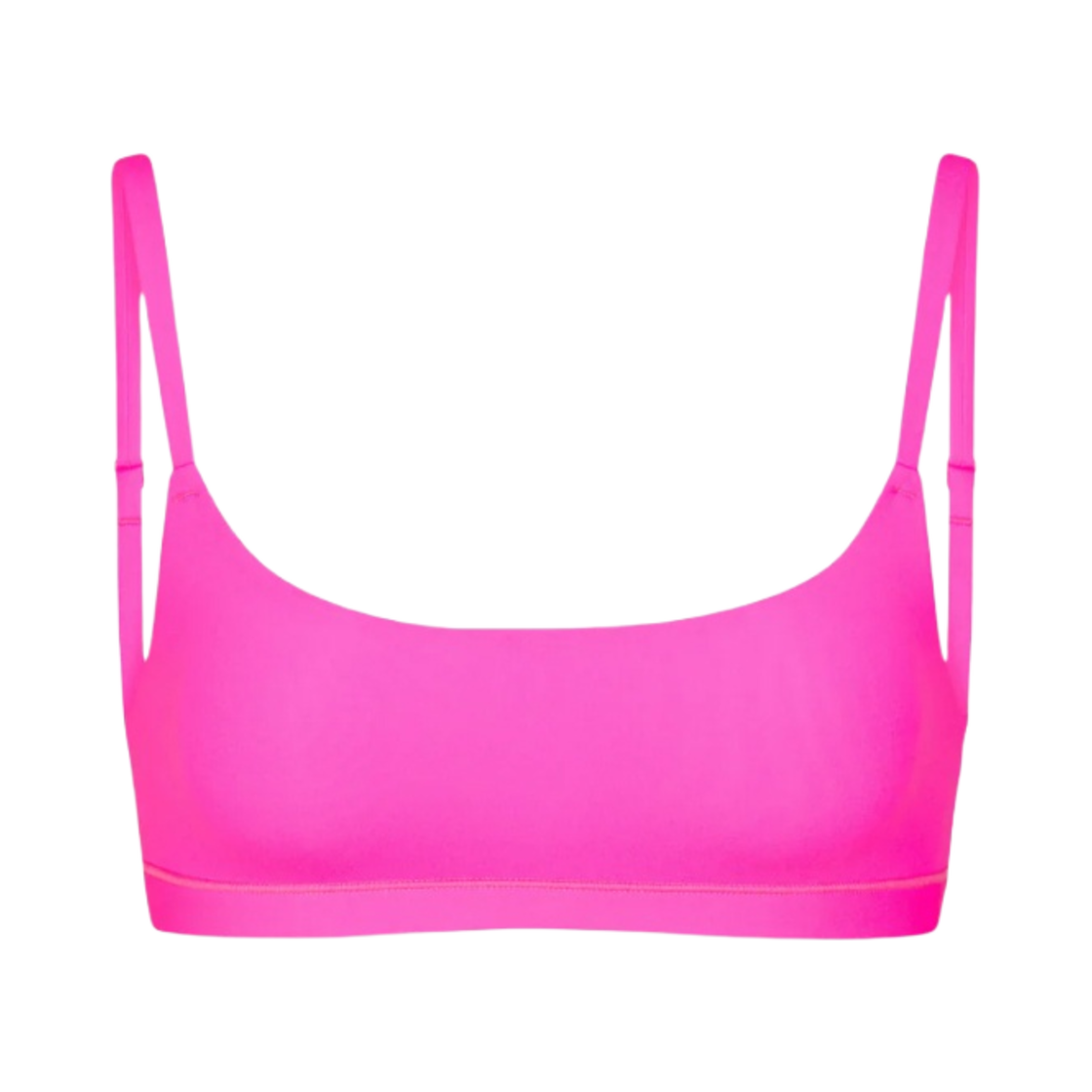 (W) 스킴스 핏츠 에브리바디 스쿱 브라렛 네온 핑크((W) Skims Fits Everybody Scoop Bralette Neon Pink) - 1