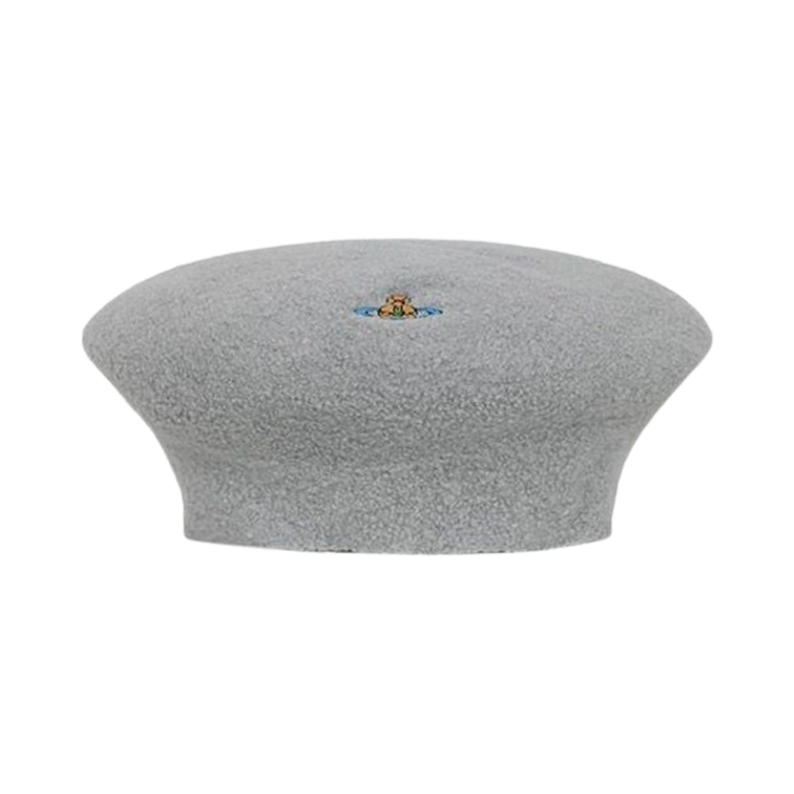 8102001E-K0049-P403 (W) Vivienne Westwood Orb Wool Beret Light Grey